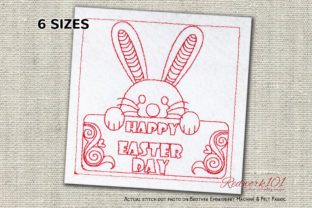Happy Easter Day Redwork: A Designer's Fair Review