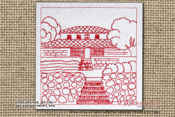 Indian House Village Redwork: A Designer's Review