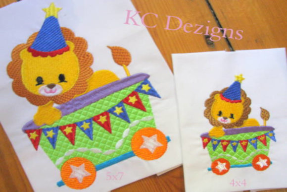 Lion Sitting in Train: A Holiday Embroidery Review