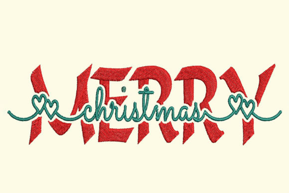 Merry Christmas Contemporary Split Text Review