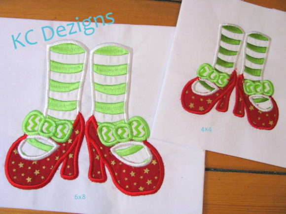 Mrs Clause Feet: A Festive Appliqué for Boutique Apparel