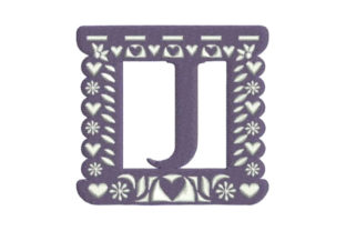 Papel Picado Alphabet J: A Festive Monogram for Craft Fairs