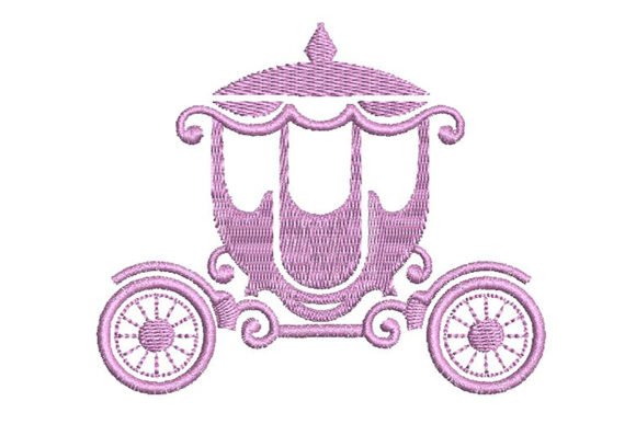 Princess Pink Carriage: A Simple Charm for Beginner Embroidery