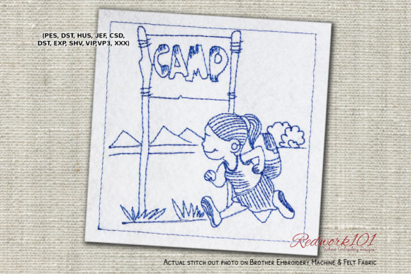 Running for Camping Redwork: A Seasonal Design Review